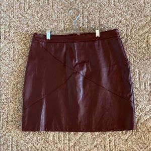 Burgundy Skirt